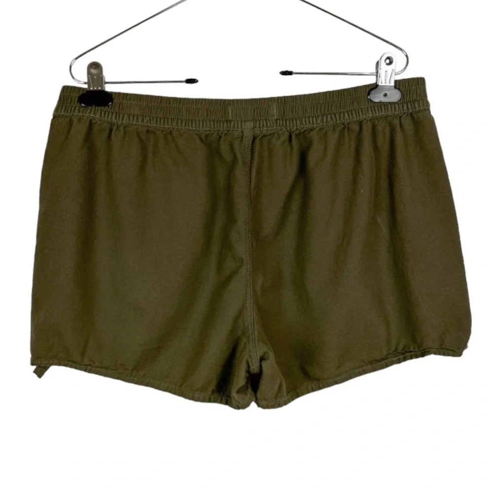 Madewell Womens Side Tie Shorts Size Large Green